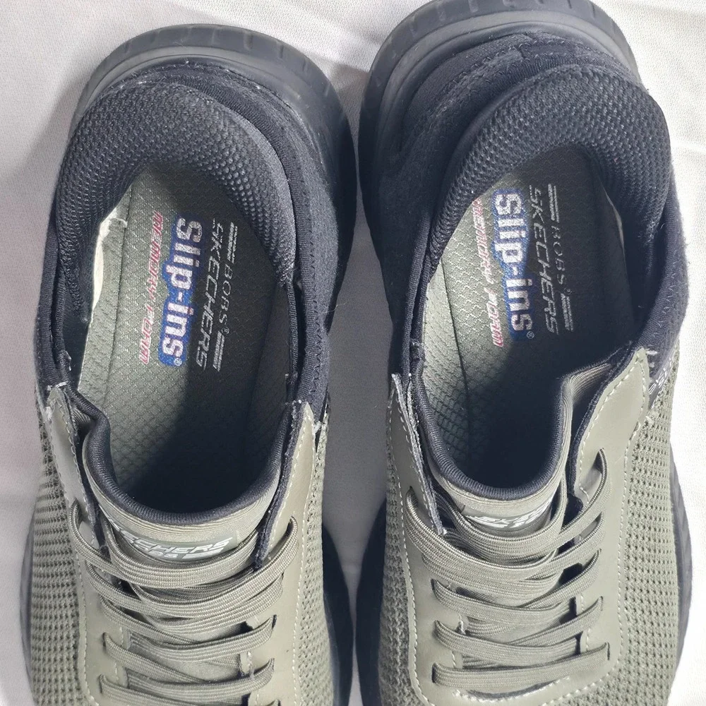 Skechers Bob's Slip-Ins Men's Green SN 118309 Size 8.5